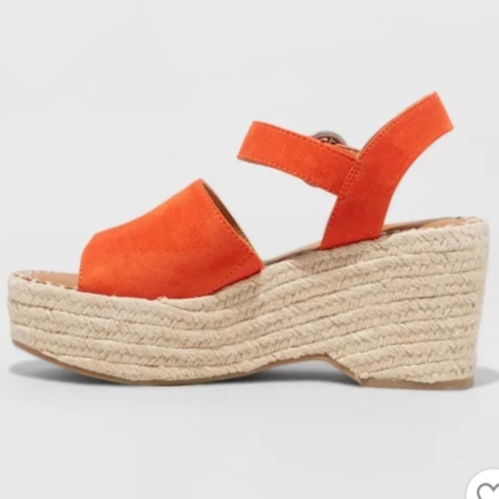 Universal Thread Tangerine Morgan Espadrille